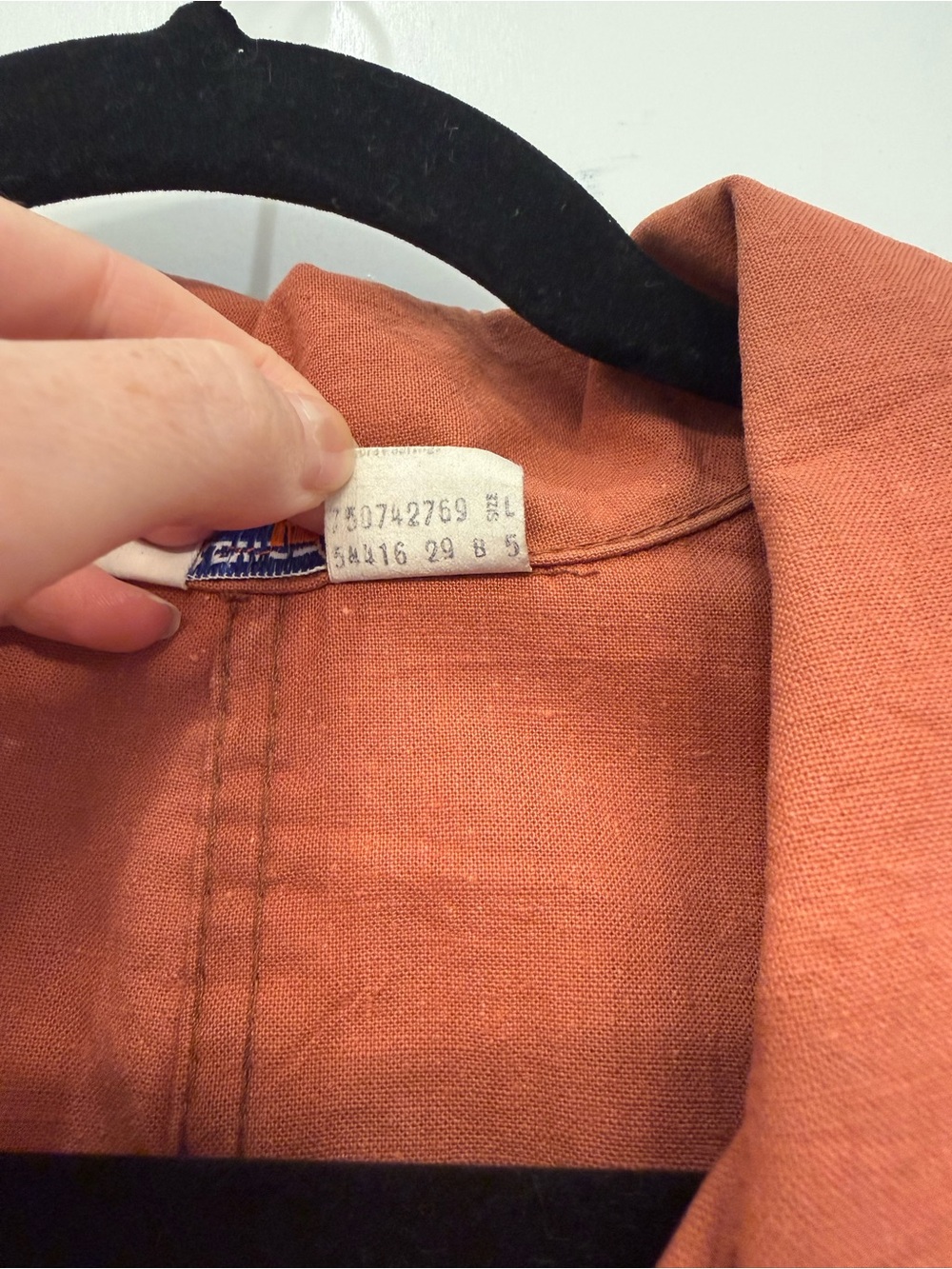 VTG 70s Levis Rare Script Ribbon L Tag Rust Canvas Toggle Safari Jacket Size L - Picture 6 of 9